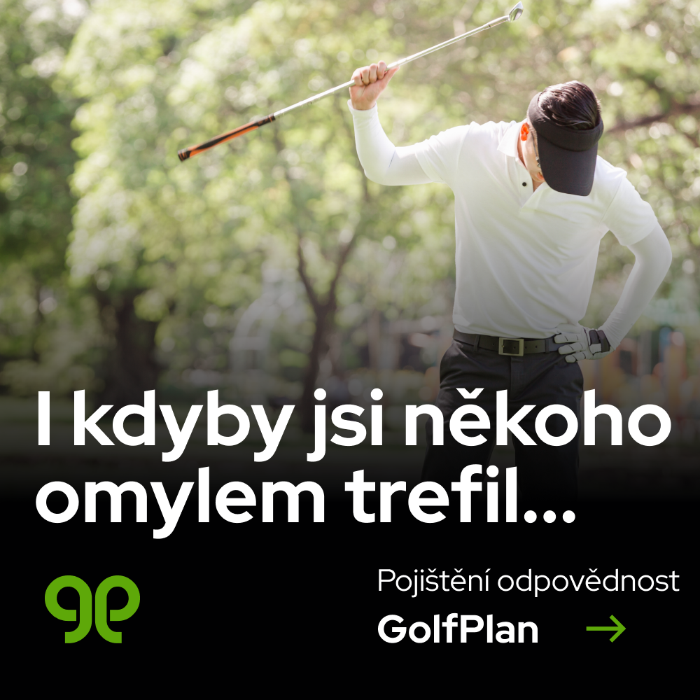 GolfPlan pojištění 16 - Odpovědnost za škody způsoběné na majetku nebo zdraví golfista